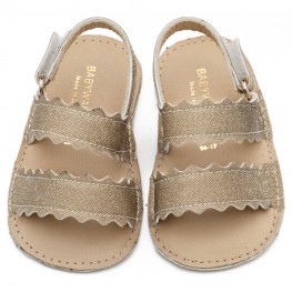 BabyWalker Βαπτιστικά παπούτσια κορίτσι MI1659 Πλατίνα